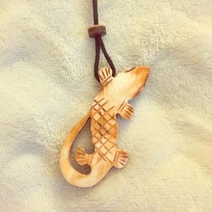 Lizard tribal necklace